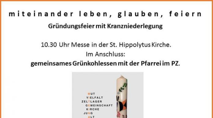 Gründungsfeier mit Kranzniederlegung