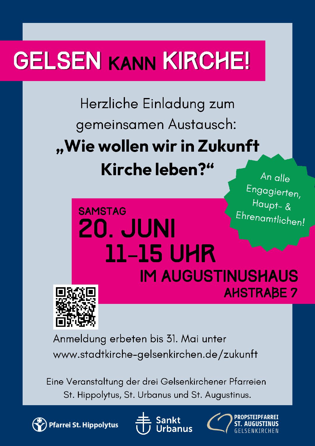 GELSEN kann KIRCHE! Einladung an alle Ehren- und Hauptamlichen am 20.6.26