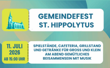 Gemeindefest St. Hippolytus 11.07.2026 ab 15:00 Uhr