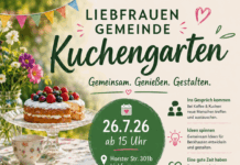 Kuchengarten 26.7.26, ab 15:00 Uhr – Liebfrauen, Horster Str. 301b – BITTE ANMELDEN unter 0209 555 22