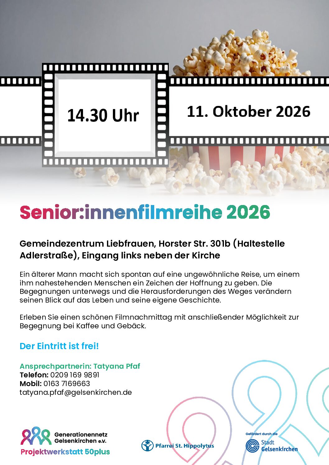 11.10.26, 14:30 Uhr, Gemeindezentrum Liebfrauen – Senioren:innenfilmreihe